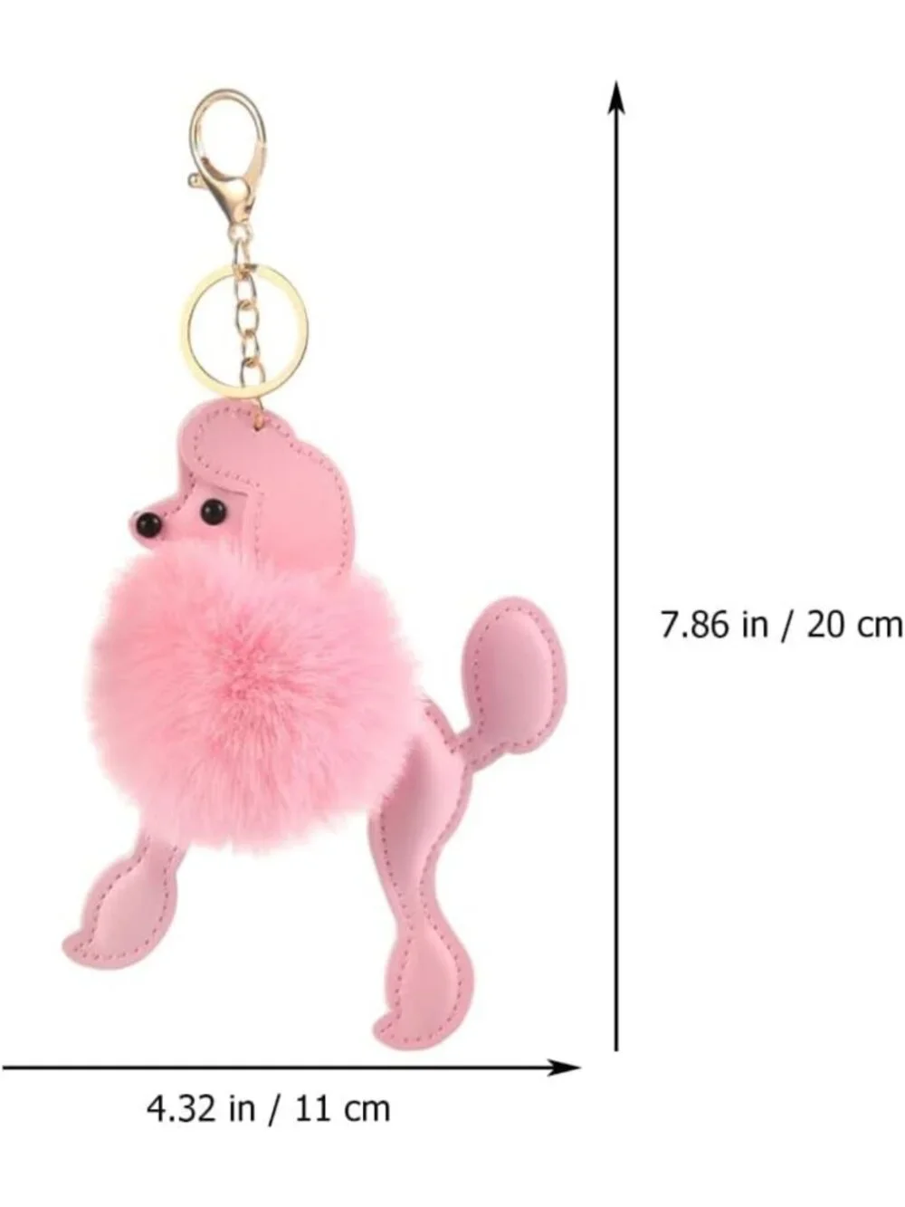 Cute Plush Poodle Keychain Multi-Pack - Cartoon Puppy Bag Decor & Gift Idea
